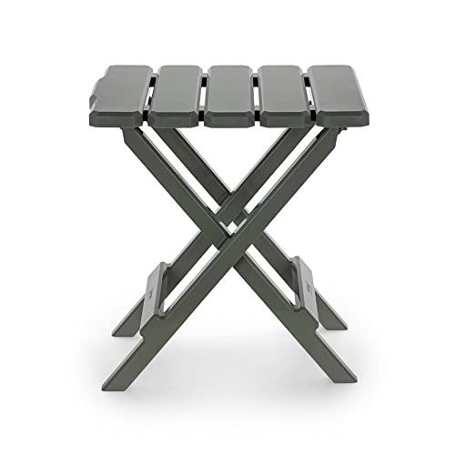 Camco 21045 Small Quick-Folding Adirondack Table, Plastic, Taupe