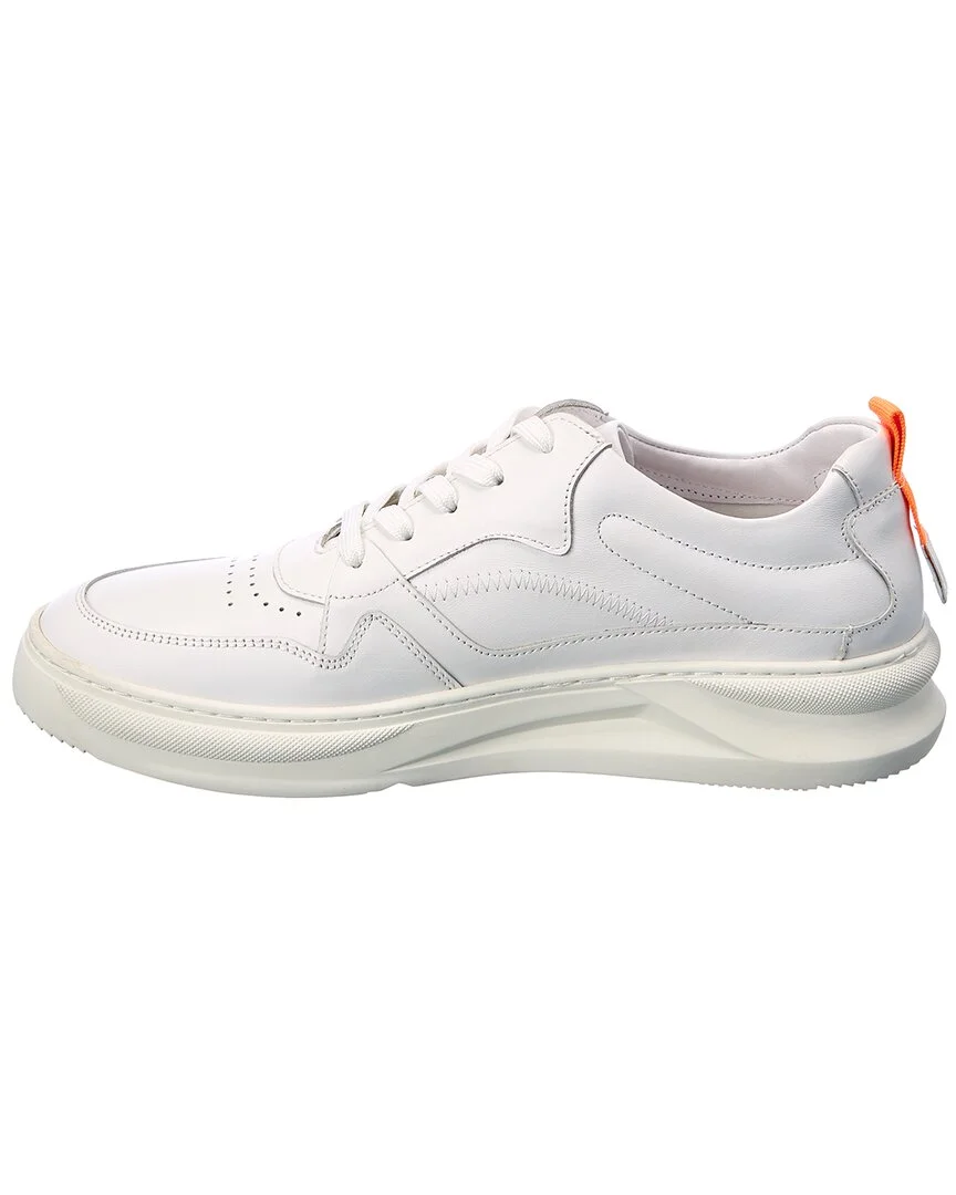 French Connection Zeke Leather Sneaker, 8.5, White