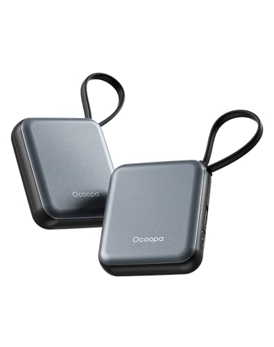 OCOOPA Hand Warmers Rechargeable, Smart Temp Control 7H*2 Long Safe Heat, Ultra Slim, Pocket-Size Design That Fits Gloves, Gifts for Women, Outdoor, Office, Commute (UT5 Nano)