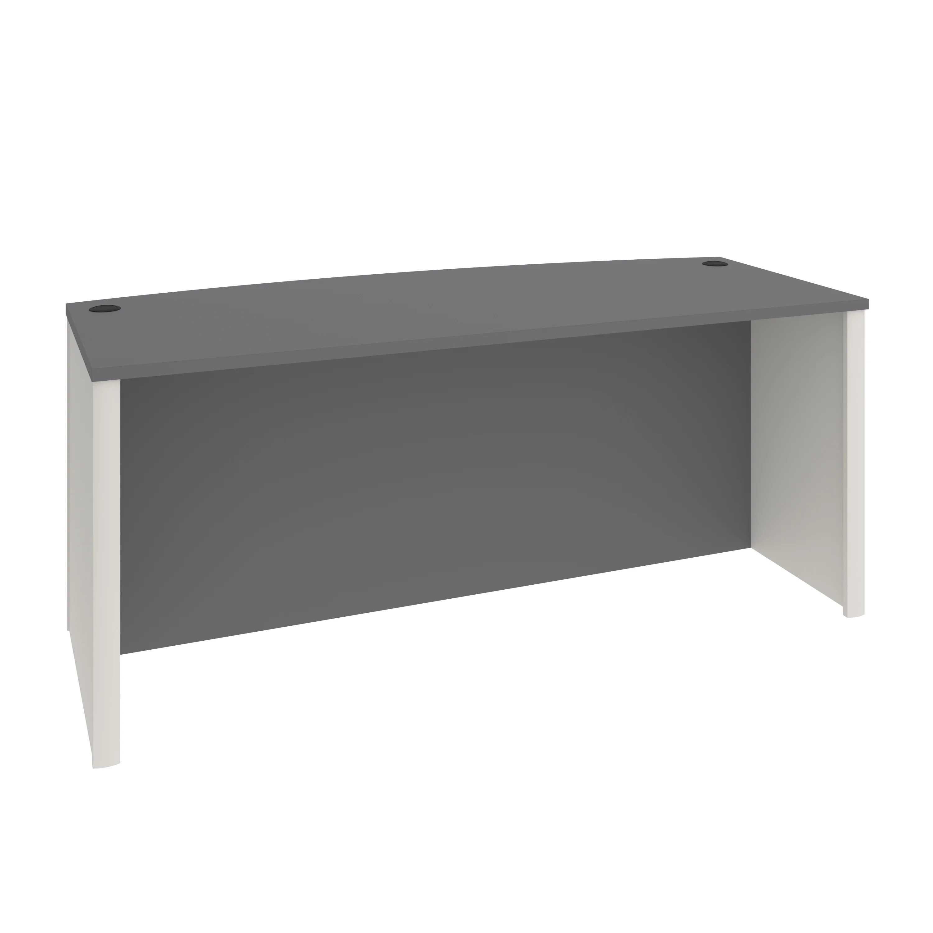 Bestar Connexion 72W Desk Shell in slate & sandstone