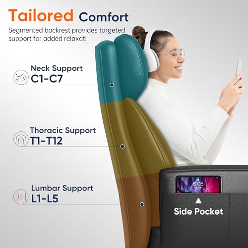 GABRYLLY Ergonomic Chair with Footrest – Wide Cross Legged Chair with Reversible Armrests, 120°Tilt, Heavy-Duty Base, Big and Tall Executive Chair Plus, Brown, GY82766