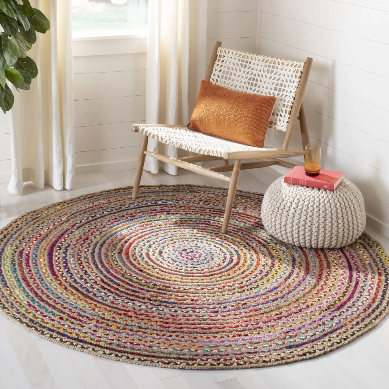 SAFAVIEH Cape Cod CAP251A Handwoven Natural / Multi Rug