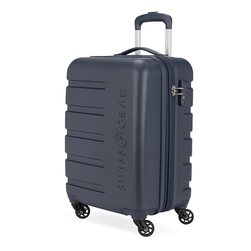 SwissGear 7366 Hardside Expandable Luggage with Spinner Wheels, White, Carry-On 19-Inch