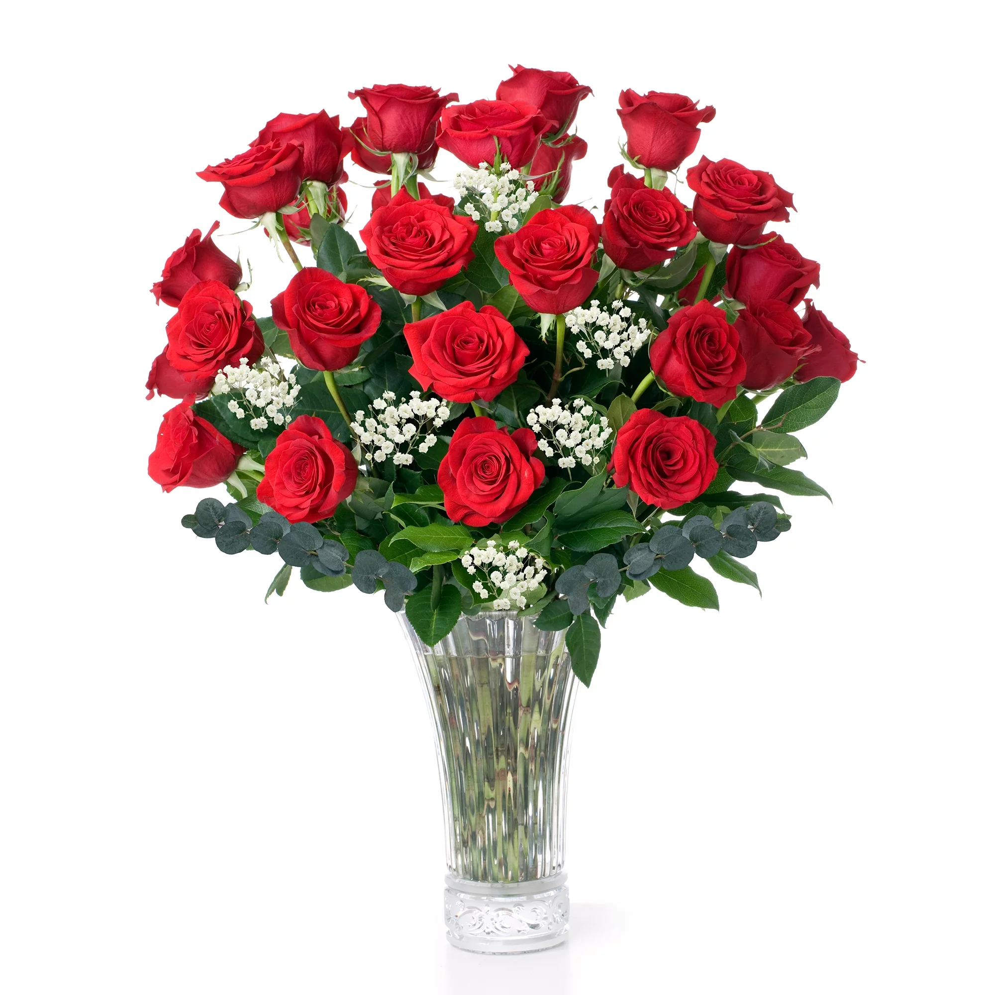 Red Roses Fresh Flowers Delivery - 4 Dozen Roses for Delivery/Farmhouse Flowers for Delivery - Fresh Cut Long Stem Roses Bouquet of Flowers Birthday Gifts for Women - Aquarossa Farms