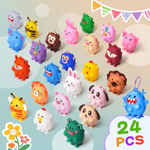 Advent Calendar 2025 3D Pop Animal Fidget Toys for Kids Baby Toddler Adult Stocking Stuffers Countdown Calendar Gifts Stress Relief Sensory Toy for Boys and Girls