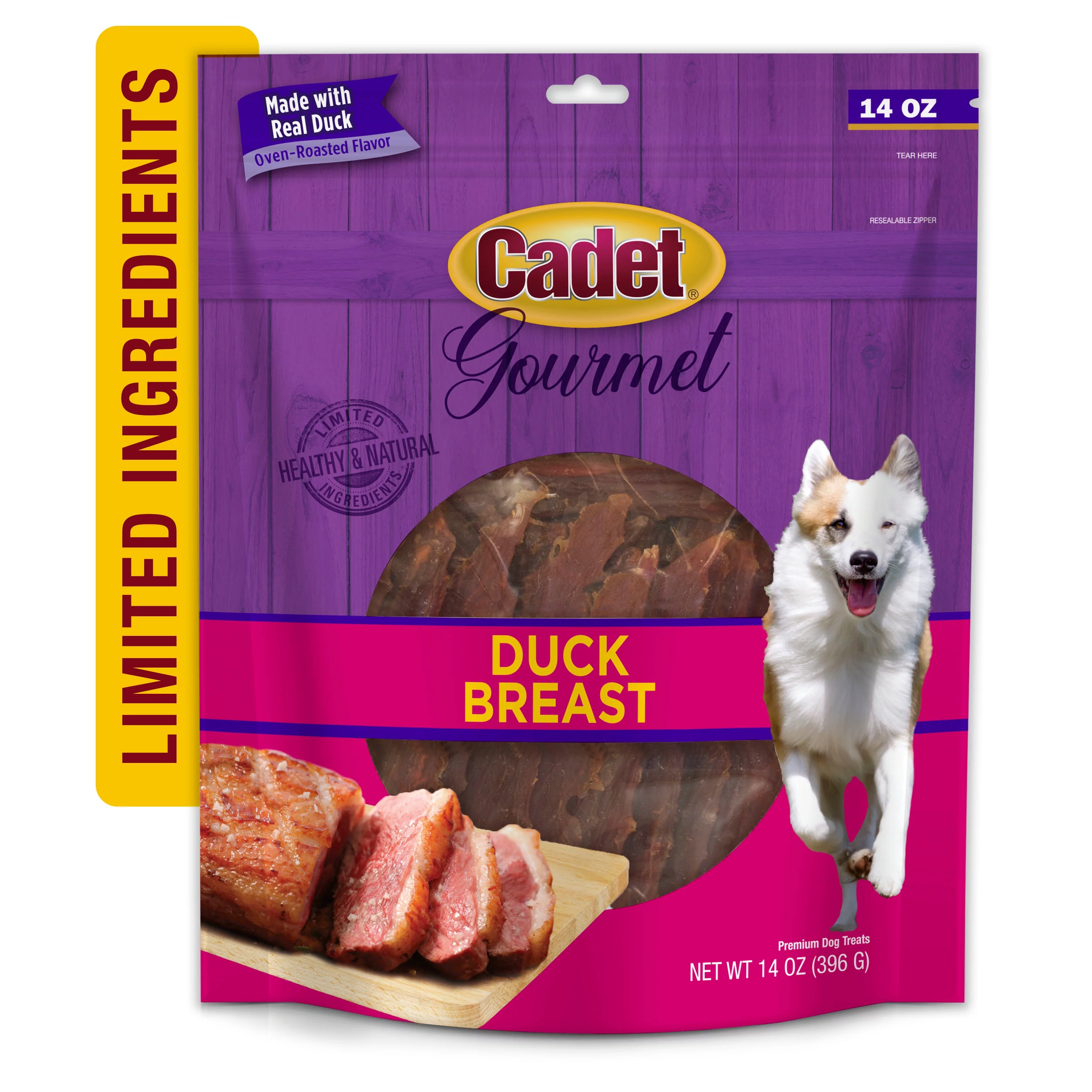 Cadet Gourmet Duck Breast Dog Treats 14 oz. (1 Count)