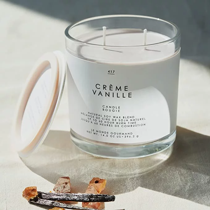 Le Monde Gourmand Crème Vanille Natural Soy-Wax Blend Candle - 14 oz