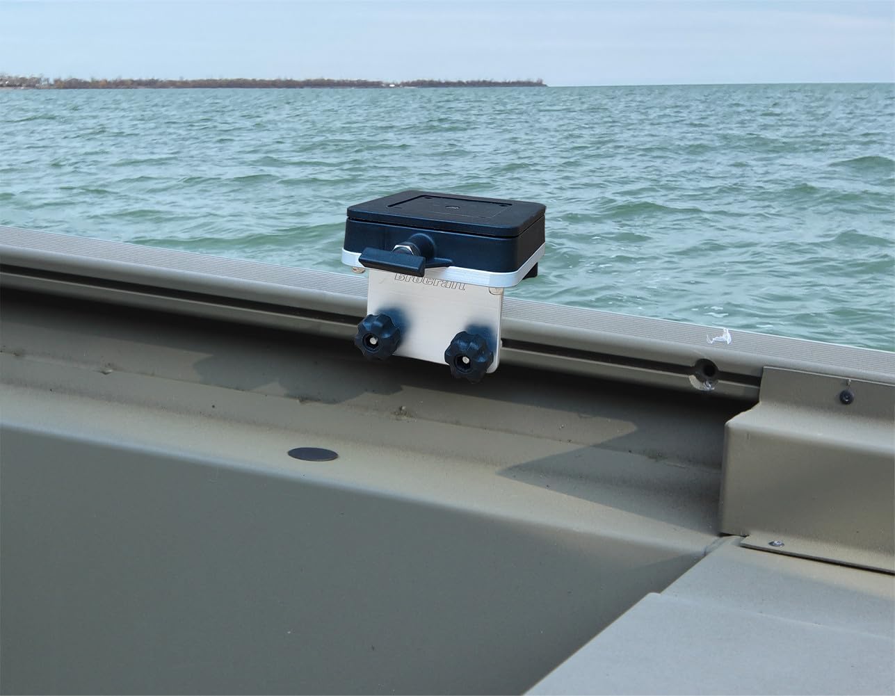 Brocraft Aluminum Downrigger Bracket with Swivel Base for 90 Degree Boat Track System/Lund Sport Track/Versatrack Track/Ranger Track