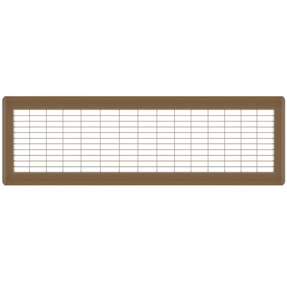 6in x 30in Imperial Brown Heavy Gauge Steel Floor Grille - Heating and Cooling Air Vent