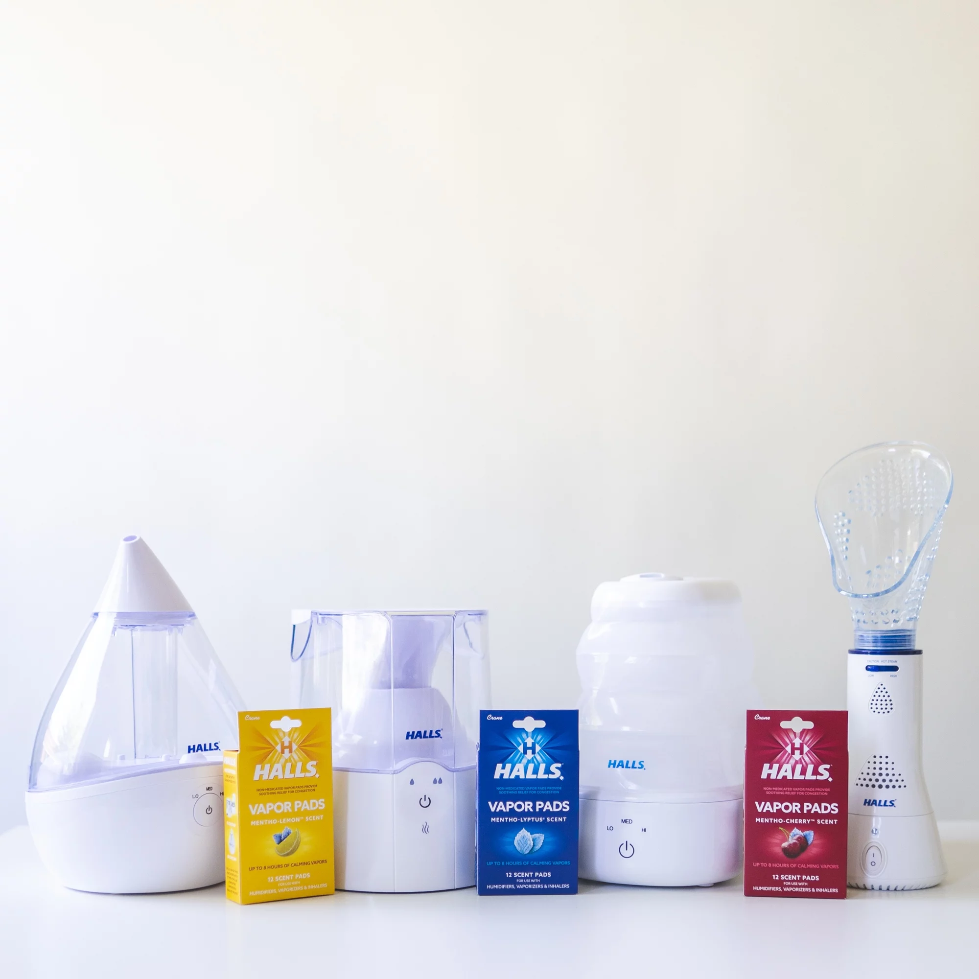 Crane x HALLS® 2-in-1 0.5 Gal. Warm Mist Humidifier & Steam Inhaler