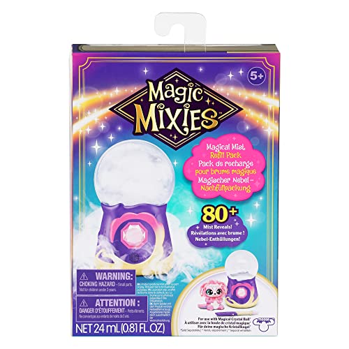 Magic Mixies Magical Misting Crystal Ball with Interactive 8 inch Blue Plush Toy and 80+ Sounds and Reactions