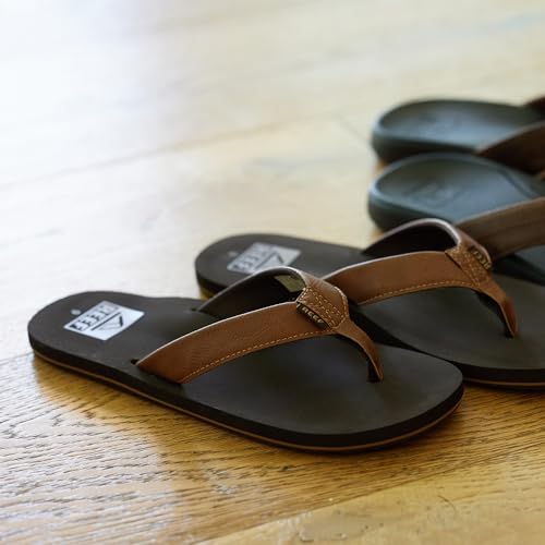 REEF Twinpin Men's Beach Flip Flop, Soft Cushion Footbed, Water Friendly