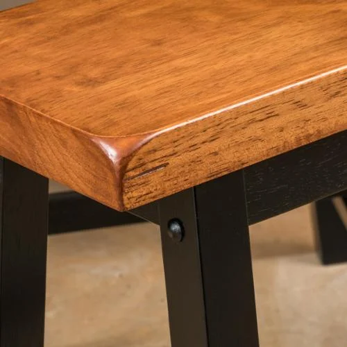 Christopher Knight Home  Pomeroy Saddle Wood Counter Dining Bench (Set of 2)