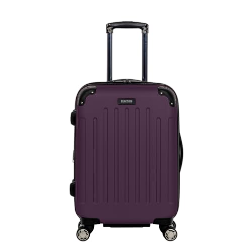 Kenneth Cole REACTION Renegade Luggage Expandable 8-Wheel Spinner Lightweight Hardside Suitcase, Navy Blue, 20-Inch Carry On