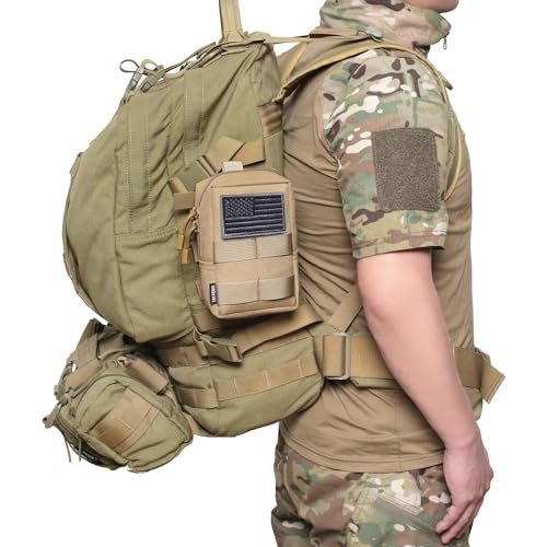 2 Pack Molle Pouches - Tactical Compact Water-Resistant EDC Pouch