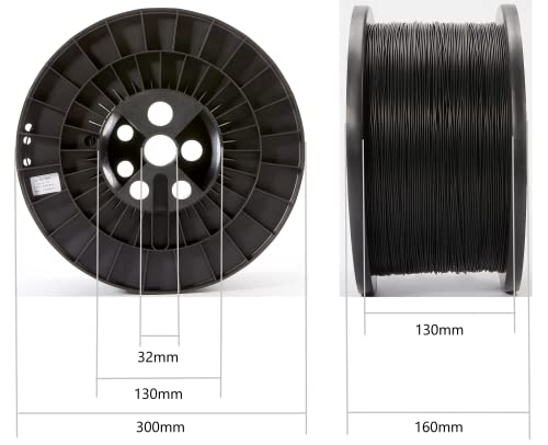 Polymaker PLA Filament, Black 3D Printing PLA Filament 1.75mm 1kg - PolyLite 3D Printer PLA Filament, Dimensional Accuracy +/- 0.03mm, Compatible with Most 3D Printer, Black