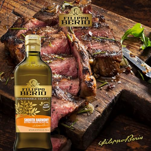Filippo Berio Sustainable Select Extra Virgin Hearty Balance Olive Oil 25.3 fl oz Glass Bottle
