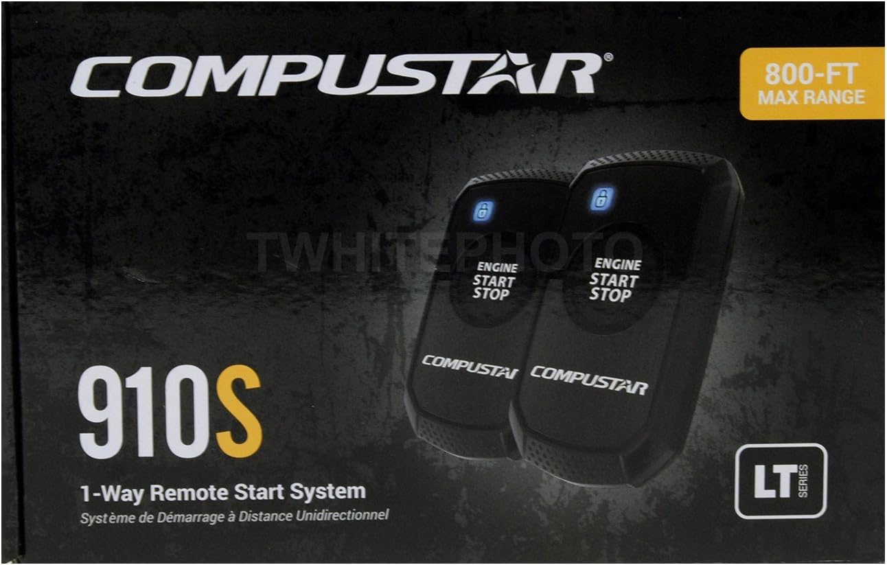 Compustar CS910-S (910S ) 1-way Remote Start and Keyless Entry System with 800-ft range