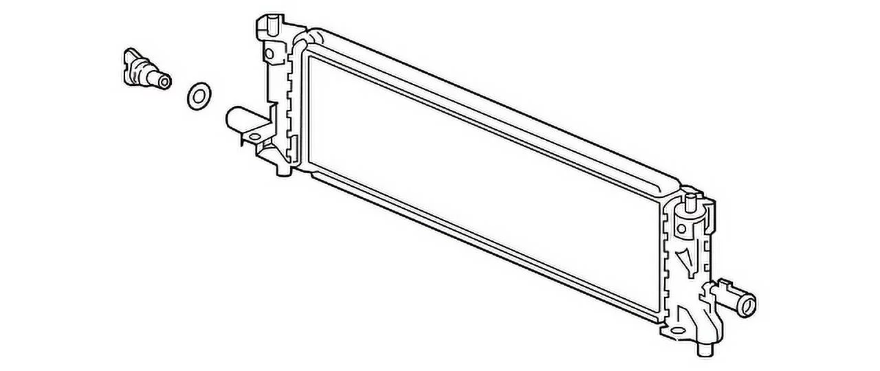 Inverter Cooler/Radiator - Cooling Direct Fit/For 18-23 Honda Accord-Hybrid - Plastic Tank Aluminum Core - 1J0106C2A01