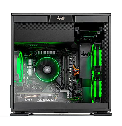 Skytech Nebula Gaming PC Desktop, Ryzen 5 5600 3.5 Ghz (4.4GHz Turbo Boost), NVIDIA RTX 3050 6GB GDDR6, 1TB SSD, 16GB DDR4 RAM 3200, 650W Gold PSU, Wi-Fi, Win 11 Home