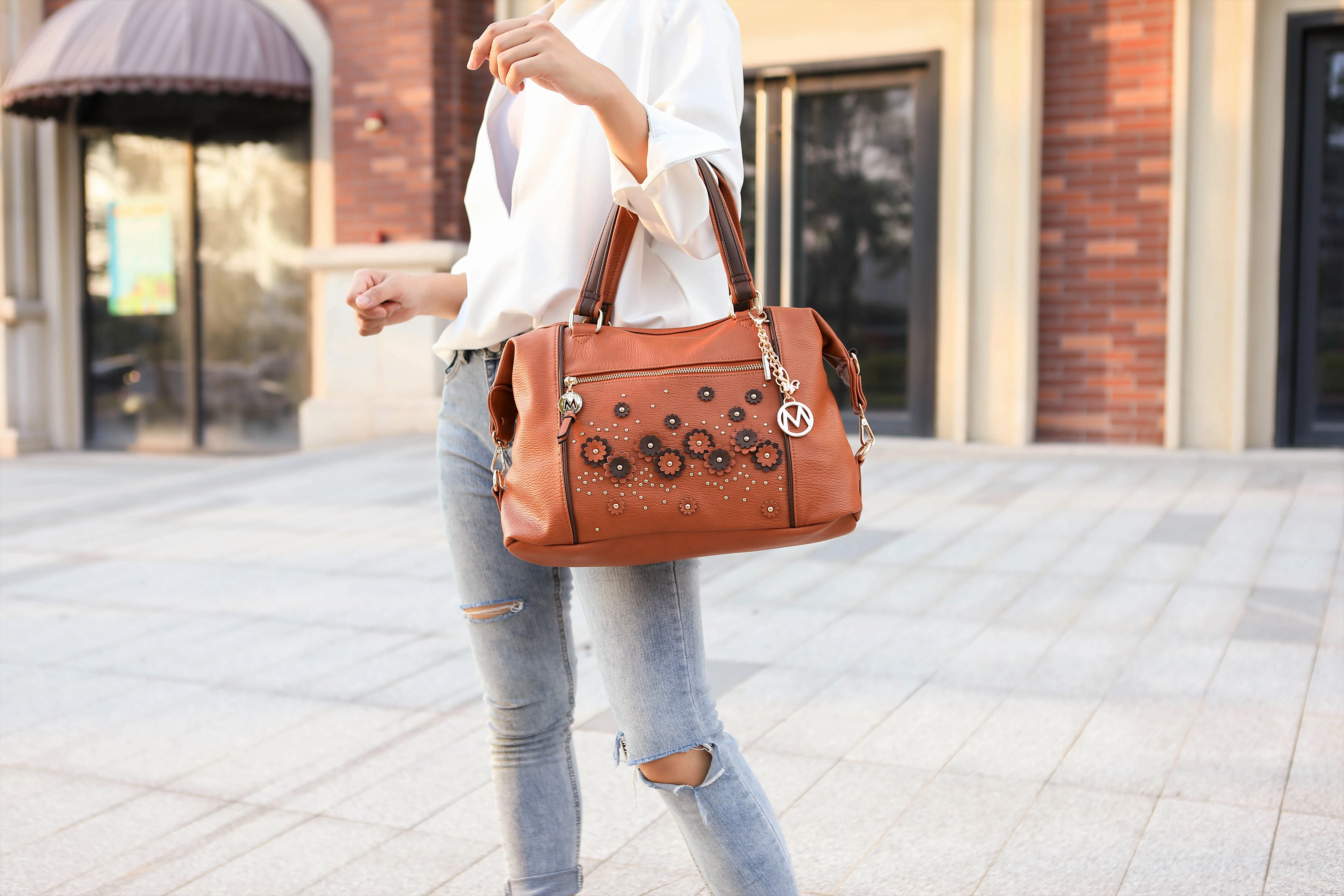 Francis Vegan Leather Tote Handbag by Mia K