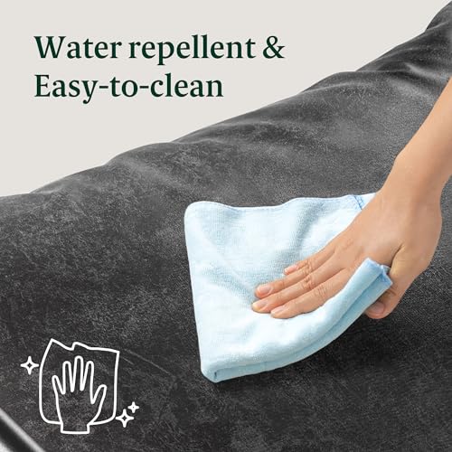 ZINUS Aidan Sling Accent Chair, Metal Framed Armchair with Shredded Foam Cushioning, Black