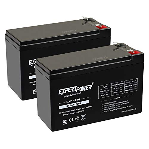 ExpertPower 12 Volt 12 Ah Rechargeable Battery with F2 Terminals || EXP12120