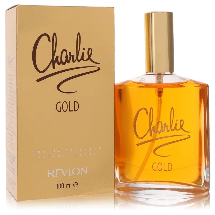 CHARLIE GOLD by Revlon Eau De Toilette Spray 3.3 oz for Women Pack of 2