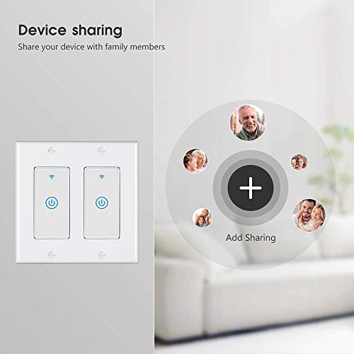 Zigbee Paddle Touch Smart Switch, Compatible with Alexa, Google Home, Hubitat, and HA, Neutral Wire Required (2)