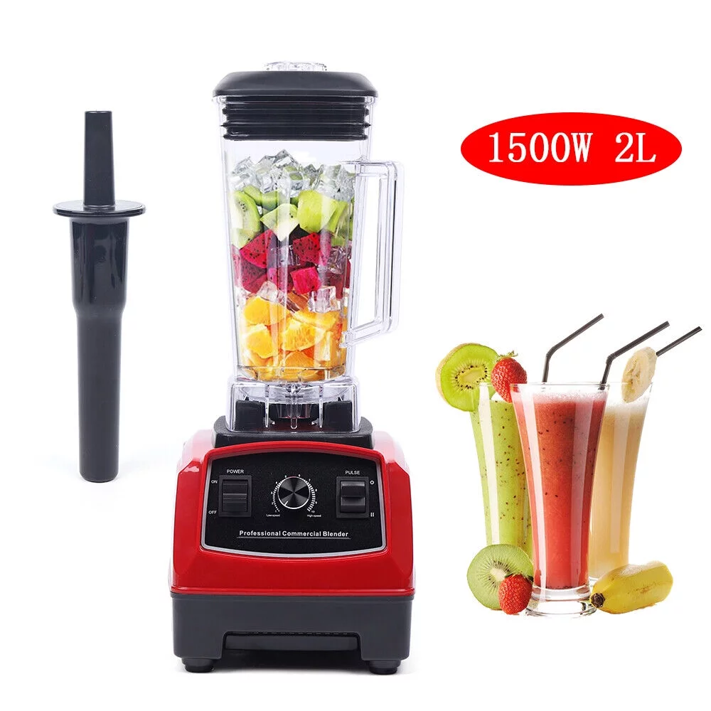 2L Commercial Professional Countertop High Speed Blender Mixer Plastic Housing