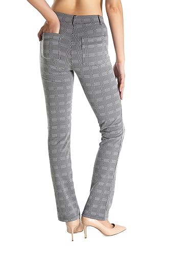 Yogipace,Belt Loops,Women's Petite/Regular/Tall Straight Leg Yoga Dress Pants