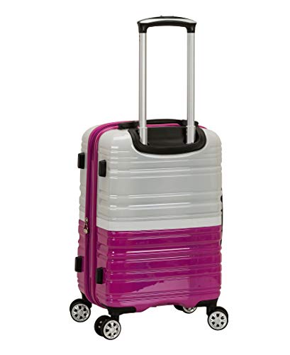 Rockland Melbourne Hardside Expandable Luggage with Spinner Wheels, 2TONENAVY, 2 Piece (20/28)