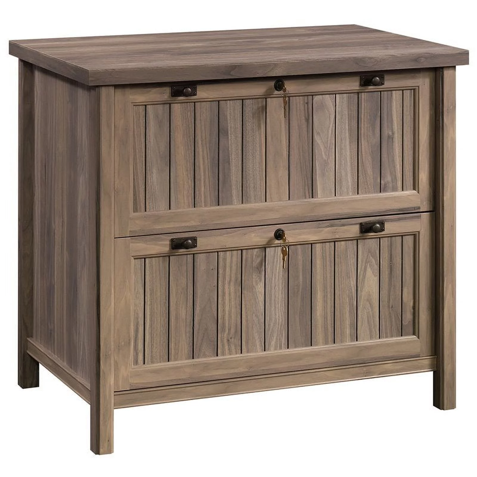 UrbanPro Engineered Wood 2-Drawer Lateral File Cabinet in Washed Walnut