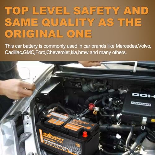 BCI Group 24F Car Battery, 12V 70Ah Automotive Battery Premium Maintenance Free AGM Batteries, 710CCA, 120RC, 36 Months Warranty