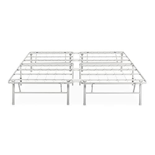 ZINUS Rumi 14in Full Metal Bed Frame, Quick Assembly SmartBase® Mattress Foundation, Heavy Duty Sturdy Steel with No Box Spring Needed, Eco-Friendly Packaging, Black