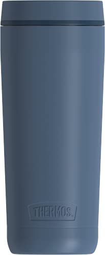 THERMOS ALTA SERIES Stainless Steel Tumbler 18 Ounce, Matte Steel/Espresso Black