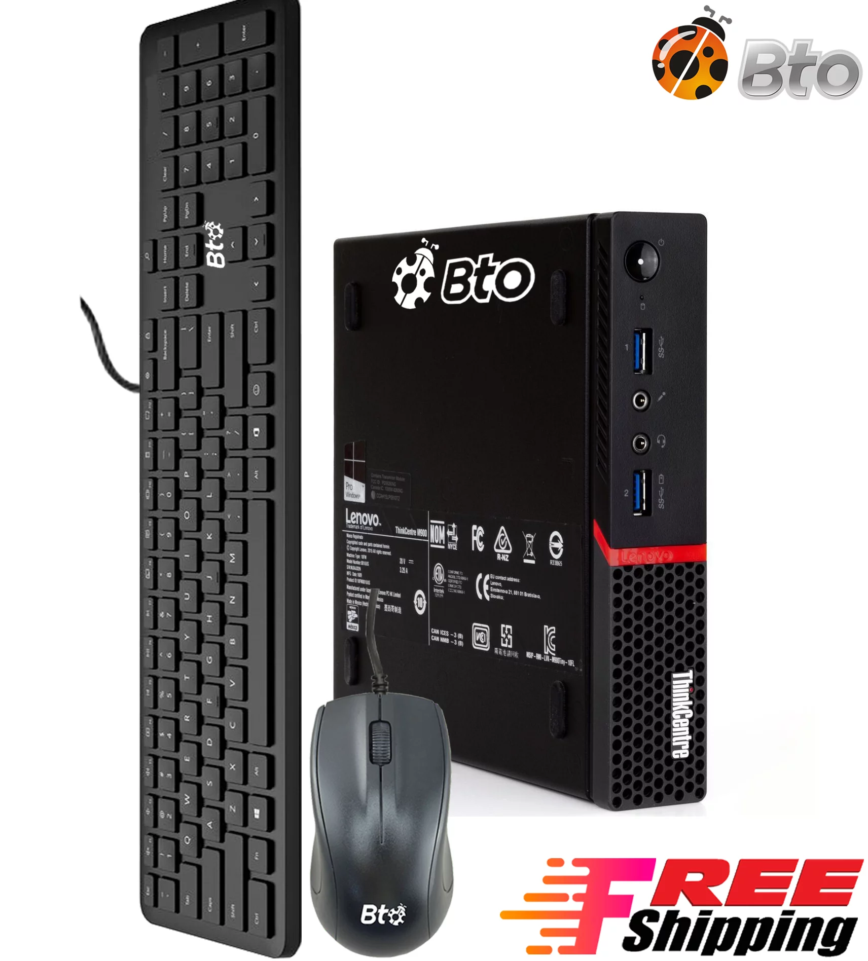 Restored Lenovo M600 Tiny Desktop Mini Computer PC Intel Pentium upto 2.64GHz Processor 8GB RAM 256GB SSD Wifi Adapter Bto KB & Mouse Windows 10 Pro (Refurbished)