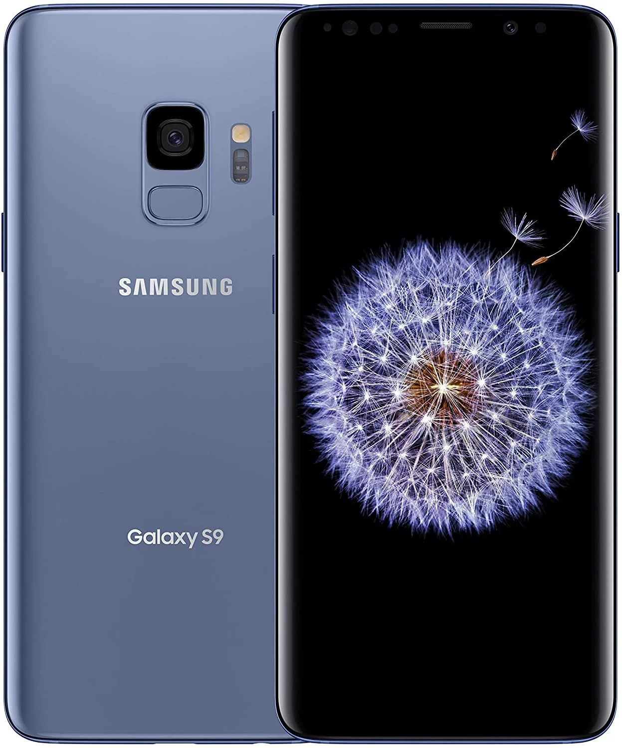 Pre-Owned SAMSUNG Galaxy S9 G960U 64GB, Coral Blue Fully Unlocked (LCD Shadow) (Good)