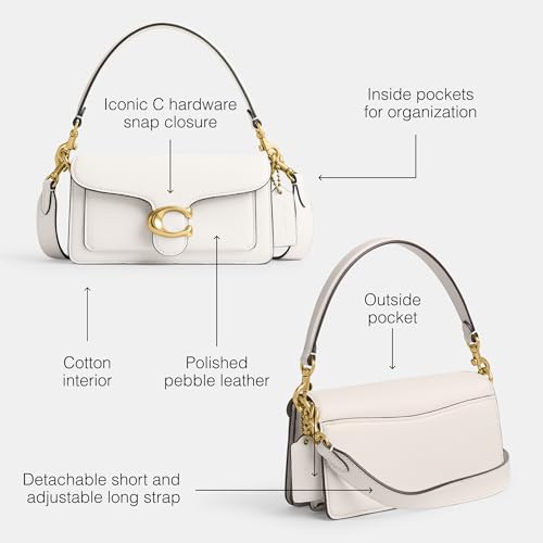 Coach Womens Polished Pebble Leather Tabby Shoulder Bag 20