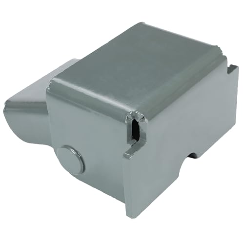 HECASA 2Pcs Steel Dump Trailer Hinges Compatible with Dump Trucks Dump Trailers Dump Body Heavy Duty with Grease Fitting Powder Coated Gray