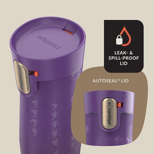 Contigo AUTOSEAL West Loop Vacuum-Insulated Stainless Steel Travel Mug with Easy-Clean Lid 20 oz Sake