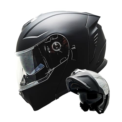 1Storm Motorcycle Street Bike Modular/Flip up Dual Visor Sun Shield Full Face Helmet