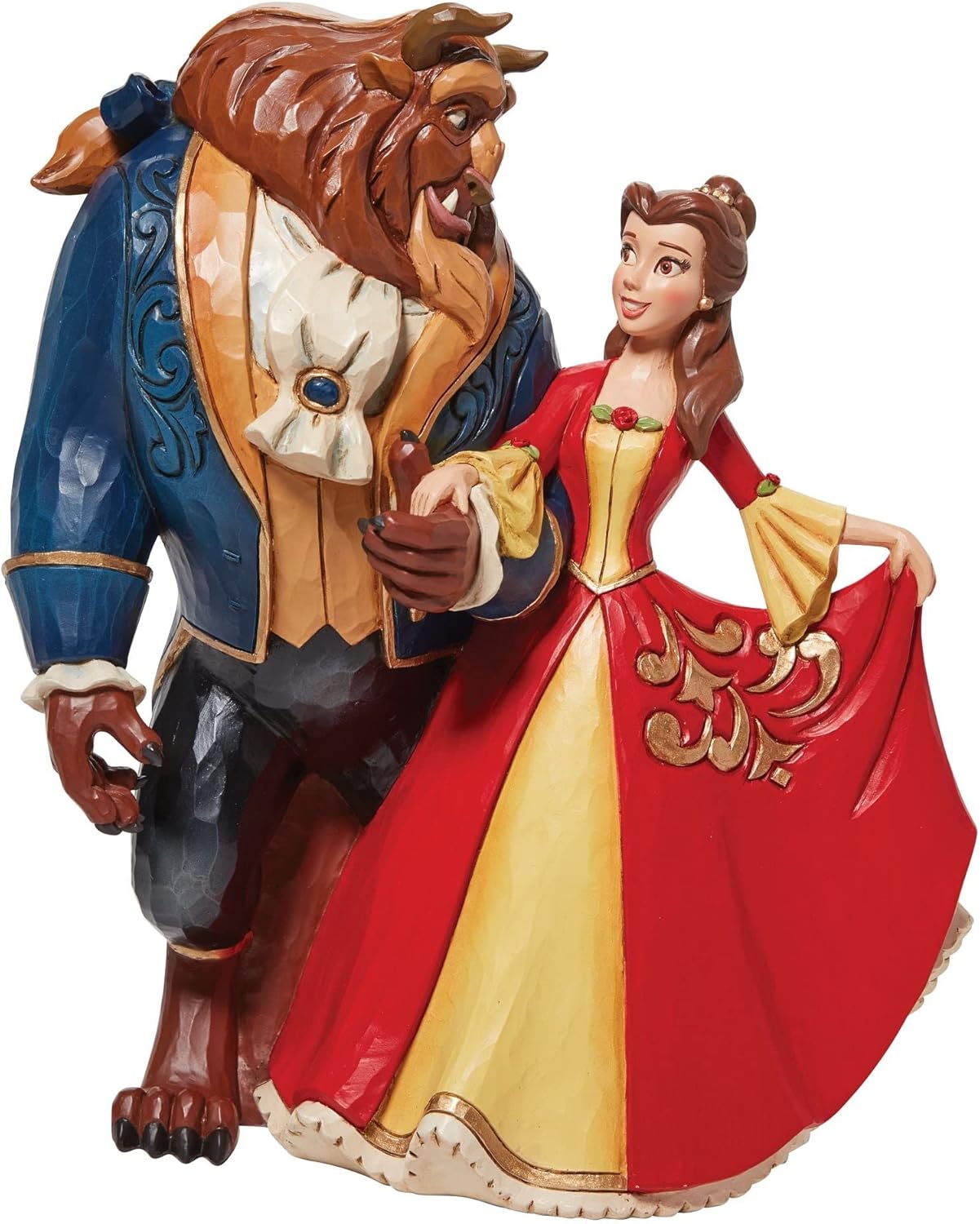 Enesco Jim Shore Disney Traditions Beauty and The Beast Enchanted Figurine, 9.02 Inch, Multicolor