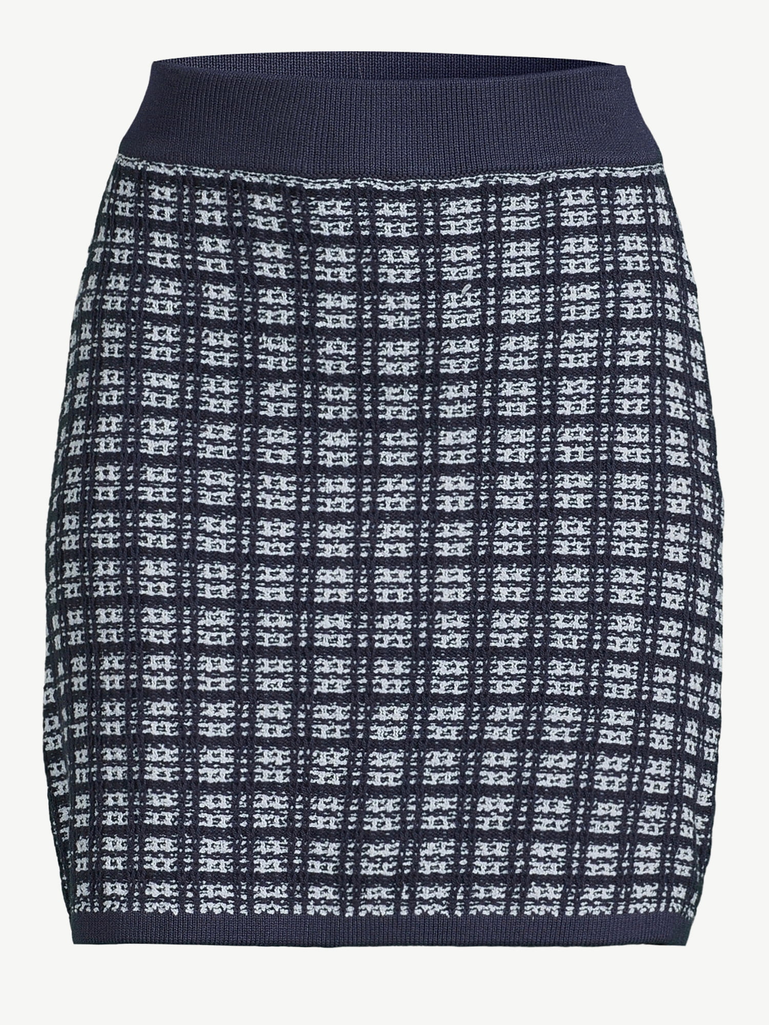Free Assembly Women's Tweed Mini Sweater Skirt