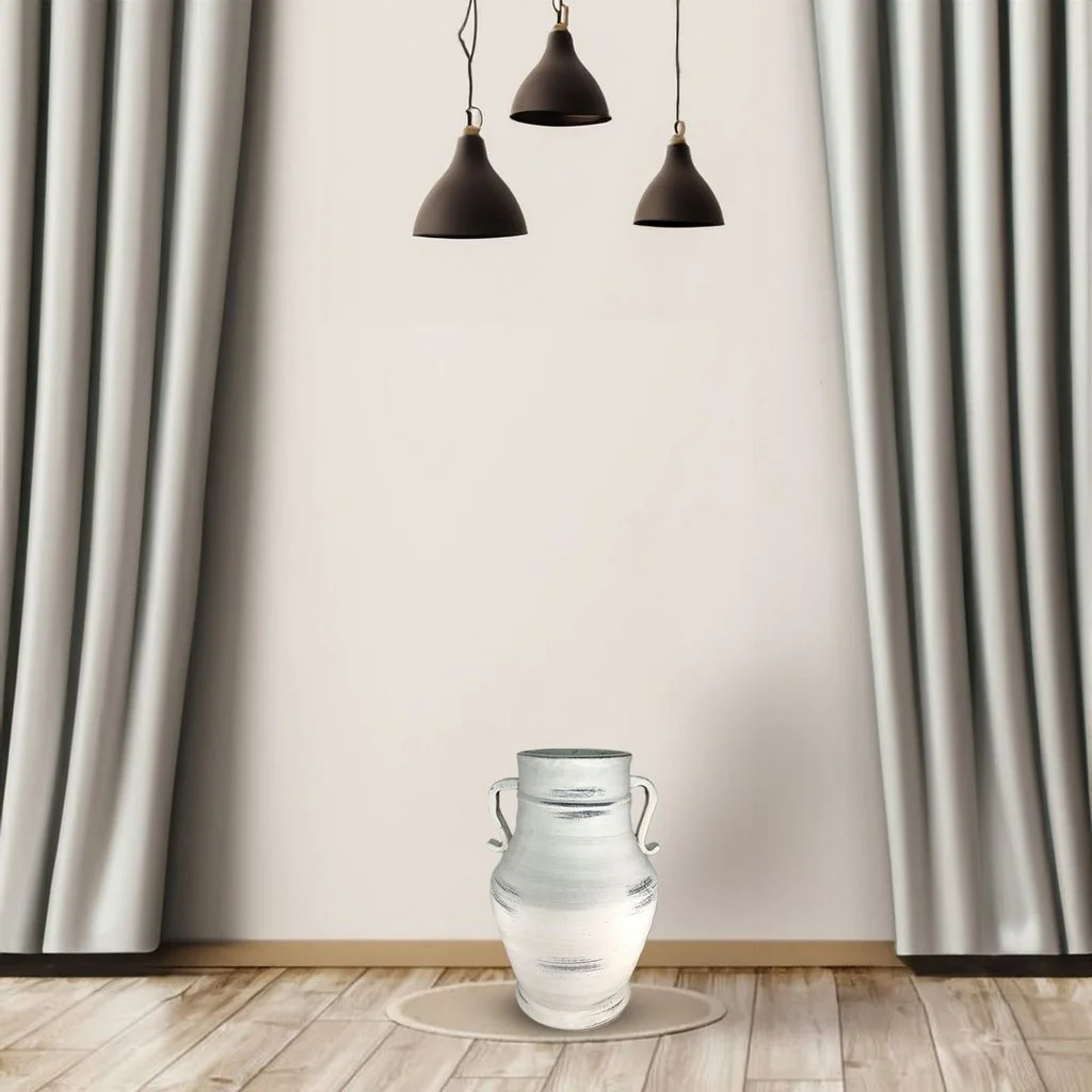 Ceramic - Home Decor - Urn - Boho - Shabby Chic - Holiday Gift