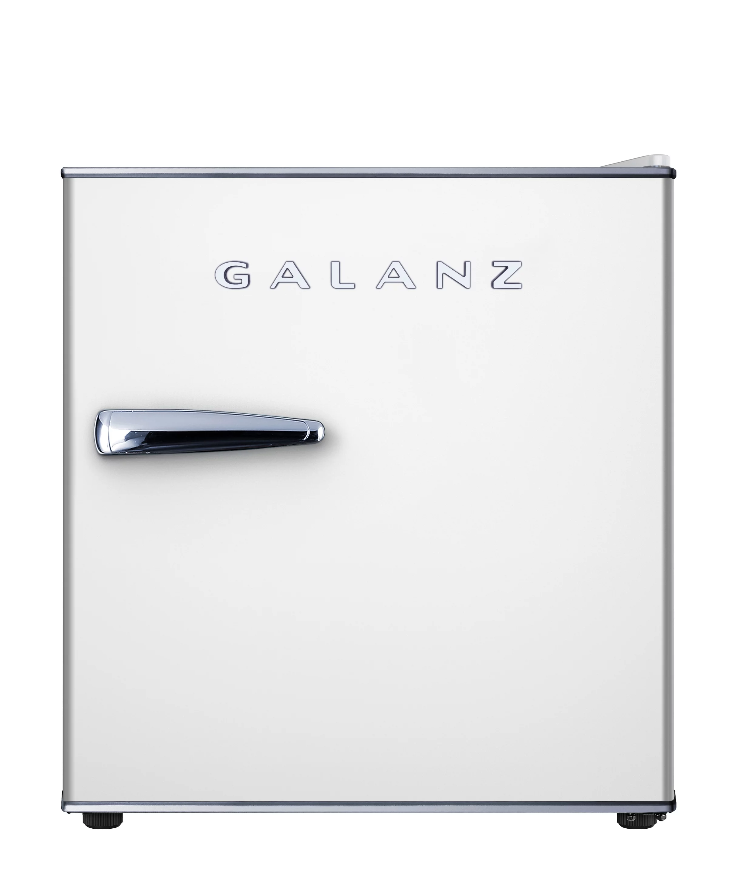 Galanz 1.7 Cu ft Mini Fridge Retro, White, New, Width 17.48