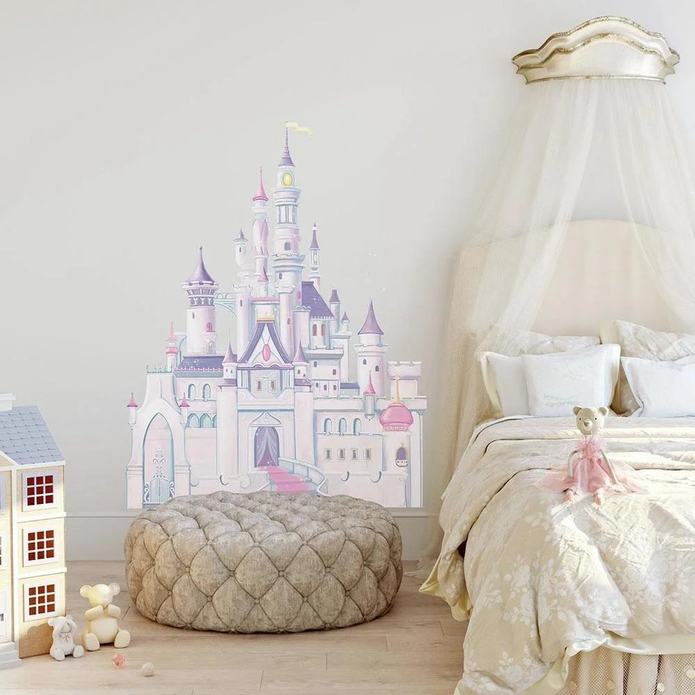 Disney Princess Castle Giant Wall Decal with Glitter