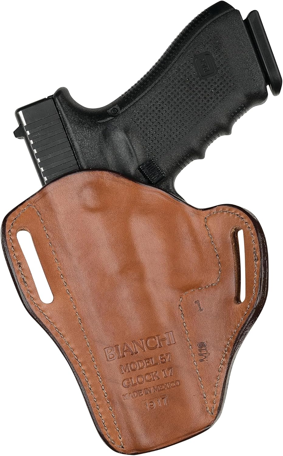 Bianchi, 57 Remedy Belt Slide Holster, Glock 43, Tan, Right Hand
