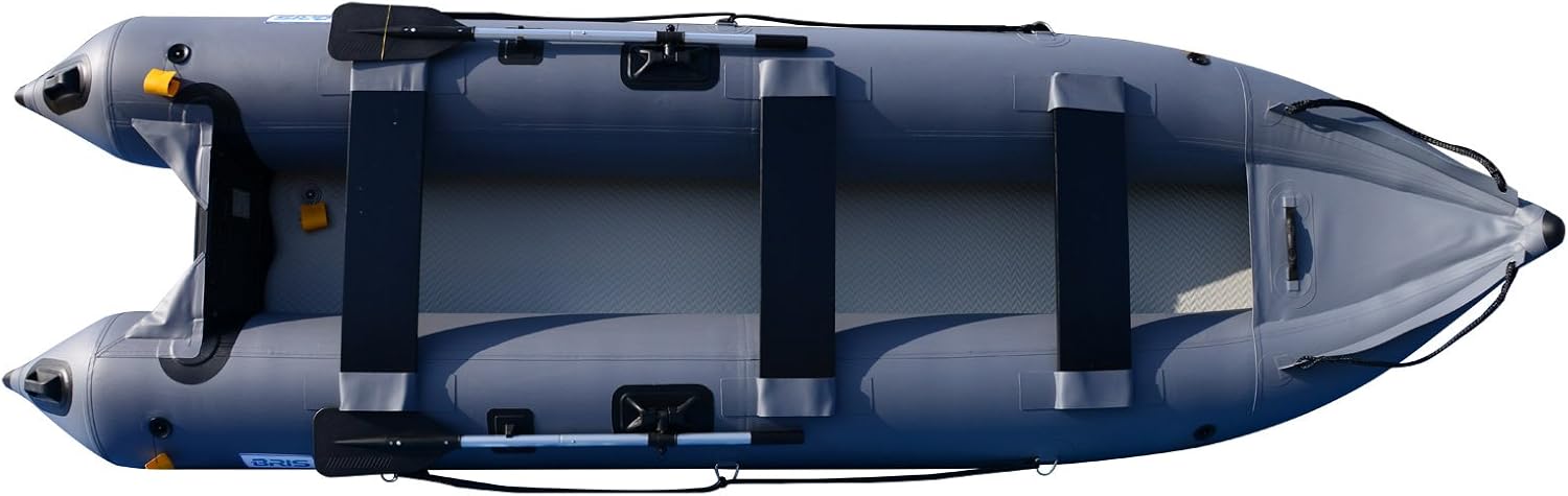 BRIS 14.1ft Inflatable Boat Inflatable Kayak 3 person Kayak Canoe Fishing Inflatable poonton Boat