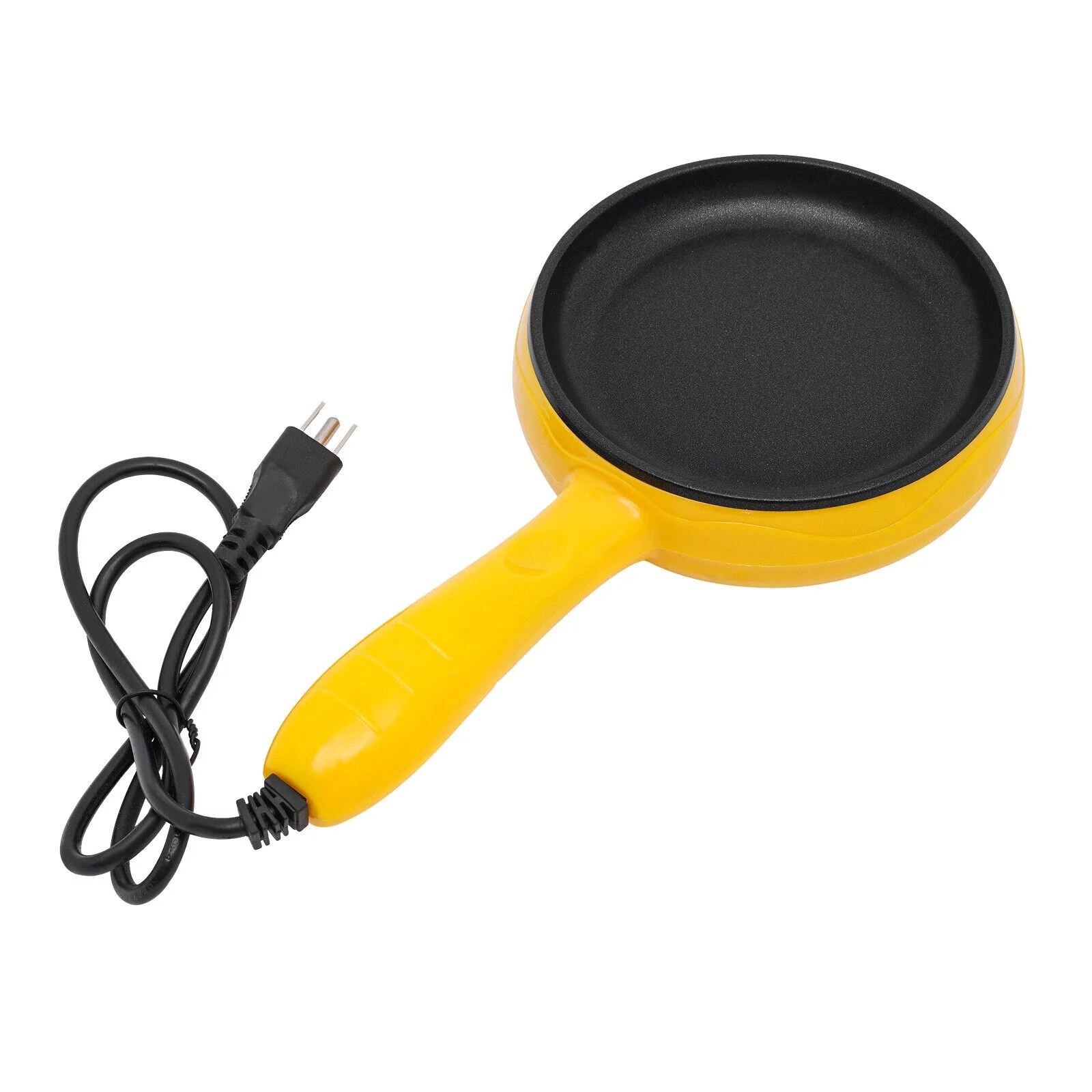 6-inch Electric Skillet, Non-Stick Electric Skillet, Yellow Mini Frying Pan